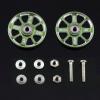 Replacement Part For 4Pairs 15464 Guide Wheel 19mm Hollow Guide Pulley With Washers Screws Nuts Guide Rollers For RC Mini 4WD Car DIY Parts - (Color: Green) view 1