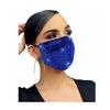 Blue Reusable Washable Fashion Face Mask Sequin Glitter Bling Mouth Nose Crystal by 24/7 store view 2