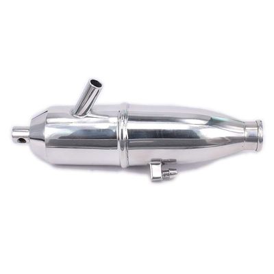 Replacement Part For Polished Tuned Side Exhaust Muffler Pipe Tubing/Spring Right Hand For 1/10 Nitro RC Car Redcat