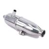 Replacement Part For Polished Tuned Side Exhaust Muffler Pipe Tubing/Spring Right Hand For 1/10 Nitro RC Car Redcat view 2