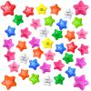 Sotiff 100 Pack Star Stress Balls Bulk Stress Relief Balls with Motivational Quotes Mini Inspirational Foam Party Favors Gifts for Kids Adults Anger Fidget Relief Exercise(Bright Colors) view 1