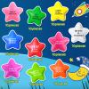 Sotiff 100 Pack Star Stress Balls Bulk Stress Relief Balls with Motivational Quotes Mini Inspirational Foam Party Favors Gifts for Kids Adults Anger Fidget Relief Exercise(Bright Colors) view 3
