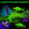 Carolart Dinosaur Sensory Bin,Dinosaur Toys for Toddler Boys and Girls,Include Glow in The Dark Dinosaur,Easy Storage Sensory Toys view 2