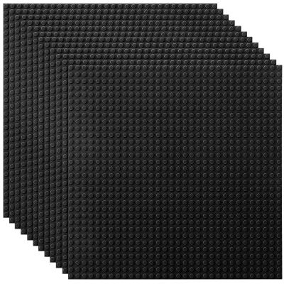 Lekebaby Classic Baseplates Building Base Plates for Building Bricks 100% Compatible with Major Brands-Baseplates 10" x 10", Pack of 12