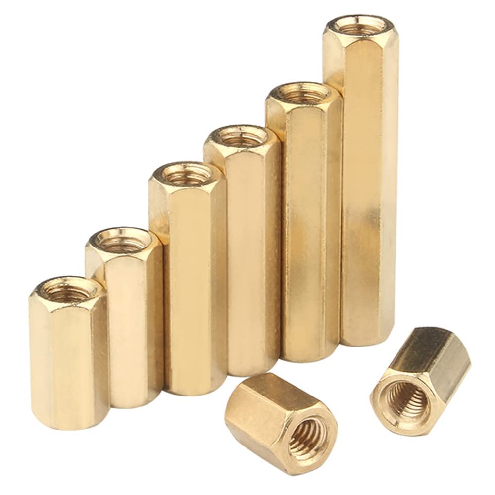 (10pcs) Brass Double PassHexagon Post,Motherboard Stand M3x60mm,Suitable for Model, Drone motherboards.