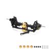 RCAWD Front Portal Axle Set for Axial SCX24 Upgrades Housing with Steel Gears& Brass Worm Gears& Brass Third Member Housing& Brass Hex, Aluminum Hop Ups Parts #AXI31609 Black view 1