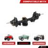RCAWD Front Portal Axle Set for Axial SCX24 Upgrades Housing with Steel Gears& Brass Worm Gears& Brass Third Member Housing& Brass Hex, Aluminum Hop Ups Parts #AXI31609 Black view 2