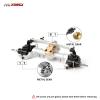 RCAWD Front Portal Axle Set for Axial SCX24 Upgrades Housing with Steel Gears& Brass Worm Gears& Brass Third Member Housing& Brass Hex, Aluminum Hop Ups Parts #AXI31609 Silver view 3