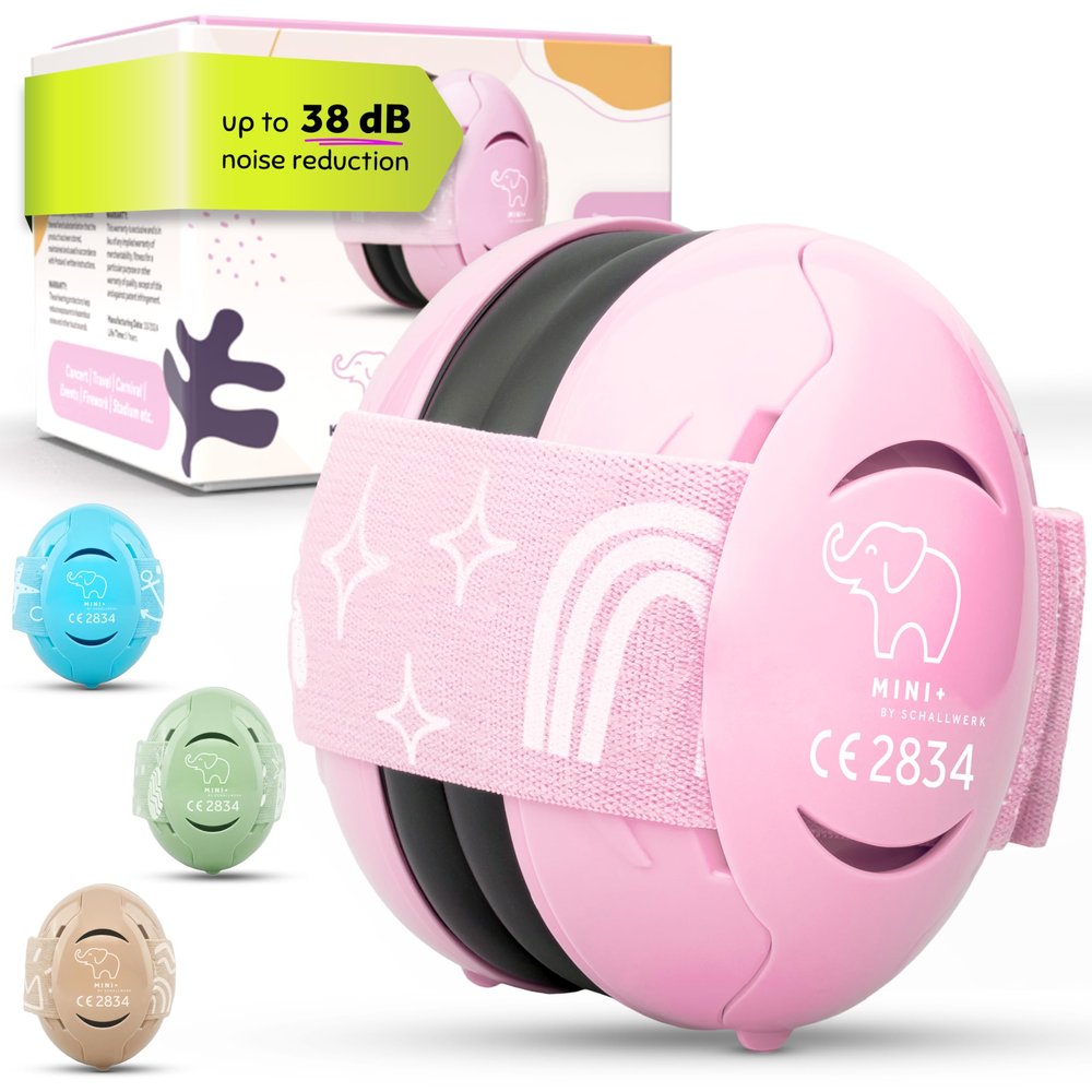 Schallwerk Mini+ Baby Ear Muffs Infant Noise Cancelling Headphones, Toddler Ear Protection, Baby Headphones for Noise