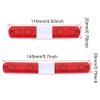 LAFEINA Multi-Function LED Police Flash Light Bar Lamp for 1/10 1/8 1/12 RC Model Car WPL D12 HSP TRX4 Tamiya CC01 D90 SCX10 (145mm Red) view 4