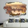 3D Broken Wall Stickers Stickers Florence 36 x 24 Inch Removable Wall Decal, Peel and Stick Landscape Wall Decor for Bedroom Living Room, Mural Art for Kids Boys Girls Gift view 1