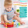 Montessori Toy for Kids-Wood Xylophone with Mallets, Wooden Multifunctional Instruments Combination Toy with Xylophone Rattle Castanets , Wooden Musical Instruments Toys for Boys and Girls view 2
