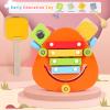 Montessori Toy for Kids-Wood Xylophone with Mallets, Wooden Multifunctional Instruments Combination Toy with Xylophone Rattle Castanets , Wooden Musical Instruments Toys for Boys and Girls view 3