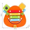 Montessori Toy for Kids-Wood Xylophone with Mallets, Wooden Multifunctional Instruments Combination Toy with Xylophone Rattle Castanets , Wooden Musical Instruments Toys for Boys and Girls view 4