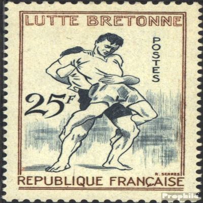 France 1200 unmounted Mint/Never hinged ** MNH 1958 Traditionsspiele (Stamps for Collectors) Martial Arts (Boxing/Fencing/Wrestling/Karate)