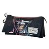 KARACTERMANIA DC Comics Joker Crazy Pencil Case Triple ECO, Black, 23 x 11 cm, Black/White, Talla nica, ECO Crazy Triple Pencil Case view 1