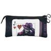 KARACTERMANIA DC Comics Joker Crazy Pencil Case Triple ECO, Black, 23 x 11 cm, Black/White, Talla nica, ECO Crazy Triple Pencil Case view 2