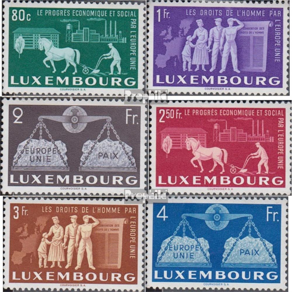 Luxembourg 478-483 (Complete.Issue.) unmounted Mint/Never hinged ** MNH 1951 Agreement (Stamps for Collectors)