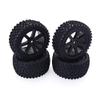 Replacement Part For ZD Racing Buggy Crawler Car RC Model Parts 4Pcs 1/10 RC Truck Rubber Tire Wheel Tyre Alloy Wheel Rims Replacement Tire - (Color: Black) view 1