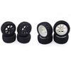 Replacement Part For ZD Racing Buggy Crawler Car RC Model Parts 4Pcs 1/10 RC Truck Rubber Tire Wheel Tyre Alloy Wheel Rims Replacement Tire - (Color: Black) view 2