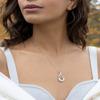Joke Wife, Loving You Makes me so Happy and it Fills My Heart with Joy Every Single Day, Wife Rising Phoenix Necklace from Husband view 3
