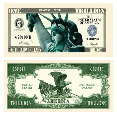 American Art Classics Trillion Dollar Novelty Bill - Pack of 25