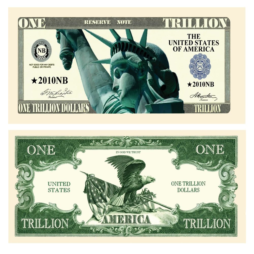 American Art Classics Trillion Dollar Novelty Bill - Pack of 25