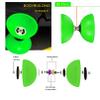 MAGICYOYOPro Triple Bearing Green Diabolo Medium Size 5 Chinese Yoyo Toy with 2 Pair Carbon Sticks+ 2 Extra Strings +1 Net Bag, High Performance Chinese Yoyo Diabolo Skill Toy view 4