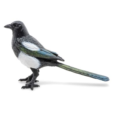 Papo - Realistic Magpie Figurine - from 3 Years Old - Discovering The Animal World - Realistic Figurine - Educational Toy - Hand Painted - Collection - Decoration - Children's Gift
