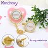 Personalized Pacifier with Name, Bling Gold Pacifier Clip Set with Gift Box Greeting Card, Glitter Crystal Luxurious Dummy Ideal Gift for Girl Baby Shower Newborn Photography(Pink) view 3