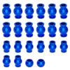 GLOBACT for 1/10 Arrma Senton Pivot Ball/Granite/Big Rock/Vorteks/Typhon/Aluminum Tie Rods Turnbuckles Pivot Ball Shock Pivot Ball Steering Pivot Ball Upgrade Parts Replace Arrma AR330515 (Blue) view 1