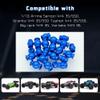 GLOBACT for 1/10 Arrma Senton Pivot Ball/Granite/Big Rock/Vorteks/Typhon/Aluminum Tie Rods Turnbuckles Pivot Ball Shock Pivot Ball Steering Pivot Ball Upgrade Parts Replace Arrma AR330515 (Blue) view 2