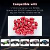 GLOBACT for 1/10 Arrma Senton Pivot Ball/Granite/Big Rock/Vorteks/Typhon/Aluminum Tie Rods Turnbuckles Pivot Ball Shock Pivot Ball Steering Pivot Ball Upgrade Parts Replace Arrma AR330515 (22Pcs Red) view 2