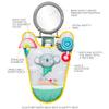 Taf Toys Koala in-Car Play Center Plus Musical Koala, On-The-Go Pull Down Hanging Music and Lights Infant Toy view 3