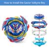 Bey Battling String Launcher, Savior Valkyrie Top Burst Launcher Set, Left and Right Spin DB Launcher Compatible with All Bey Burst Series - Blue view 3