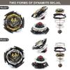 Battling String Bey Launcher, Dynamite Belial Top Burst Launcher Set, DB Left and Right Spin Launcher Compatible with All Bey Burst Series - Gray view 3