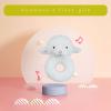 Doindute Baby Lamb Soft Rattle Toy, Sheep Plush Infant Shaker Rattle Easy-Grasp Stuffed Animal Toy, Gifts for Newborns Babies Toddlers Boys Girls, White, 5.5 Inches view 3