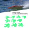 01 02 015 Propeller Replacement, Boat Propellers 80mm Diameter 10Pcs for DIY Toys for Craft(Green) view 2