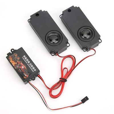 Rc Car Engine Sound Simulator, Volume Adjustable Car Driving Simulator Rc Engine Sound Unit Kit with Various Sound Effects for 94123 1/10 Scale RC Car Model