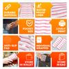 20 Extra Large Toilet Seat Covers Disposable for Kids & Adults-Toilet Covers Disposable for travel-Toddler Toilet Seat Cover Liners for Potty Training-Individually Wrapped-Waterproof (Pink Waves) view 4