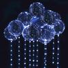 10 PACKS LED Bobo Balloons,Transparent LED Light Up Balloons,Helium Style Glow Bubble Balloons with String Lights for Party Birthday Wedding Festival Decorations (White) view 1