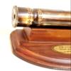 Antique Brown Double Wheel Kaleidoscope Vintage Maritime Optical Brass Collectible Nautical Gift view 3