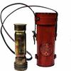 Handmade Brass Kaleidoscope with Leather Box - Vintage Look - Antique Finish Nautical Brass Kaleidoscope Gifts view 1