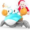 Yeaye Crawling Crab Baby Toys Infant - Tummy Time Toy Gifts for 3 4 5 6 7 8 9 10 11 12 Boy Girl with Learning Crawl System Music for 0-6 6-12 12-18 36 Months Walking Toddler Birthday Gift(Green) view 1