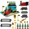 18PCS Train Cake Decorations and Toppers for Birthday Party Supplies - Railway Steam Theme Party Decorations With Track and Traffic view 1