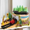 18PCS Train Cake Decorations and Toppers for Birthday Party Supplies - Railway Steam Theme Party Decorations With Track and Traffic view 4