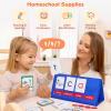 Gamenote Word Building Desktop Pocket Chart Tent Flash Cards Kit - CVC Words Phonics Games Blending Board for Kindergarten Reading and Spelling view 3