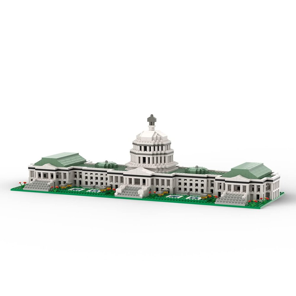 dOvOb Micro Mini Blocks United States Capitol Building Set, 2888 Pieces Bricks, 3D Puzzle Collection Model Kit as Gift for Adults or Kids