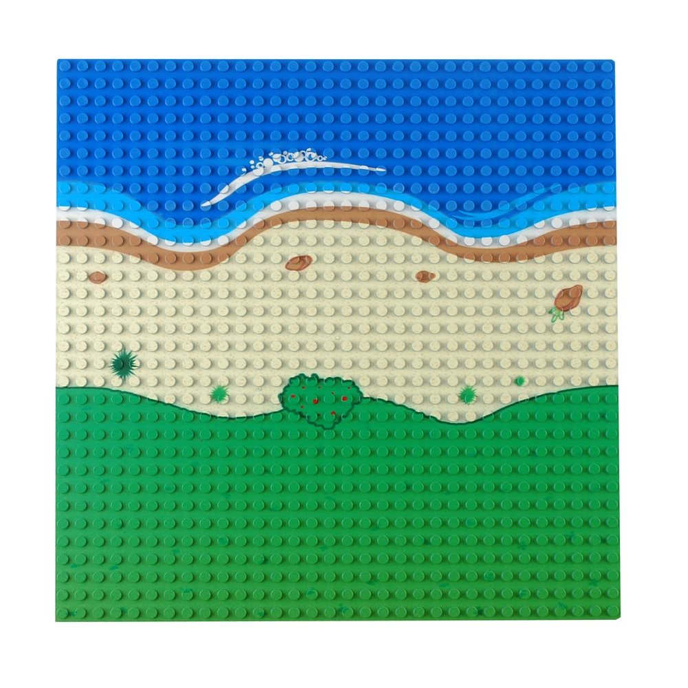 BAENRCY Classic Baseplate 10"x10"Building Block Base Plates Grassland Road BasePlaste for Building Brick Compatible with All Major Brands (Straight)