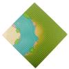 BAENRCY Classic Baseplate 10"x10"Building Block Base Plates Grassland Road BasePlaste for Building Brick Compatible with All Major Brands (Curved) view 3